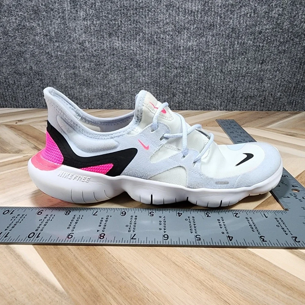 Nike Free RN 5.0 Platinum Pink Black UK 5 EUR 38.5 Womens Running Shoe